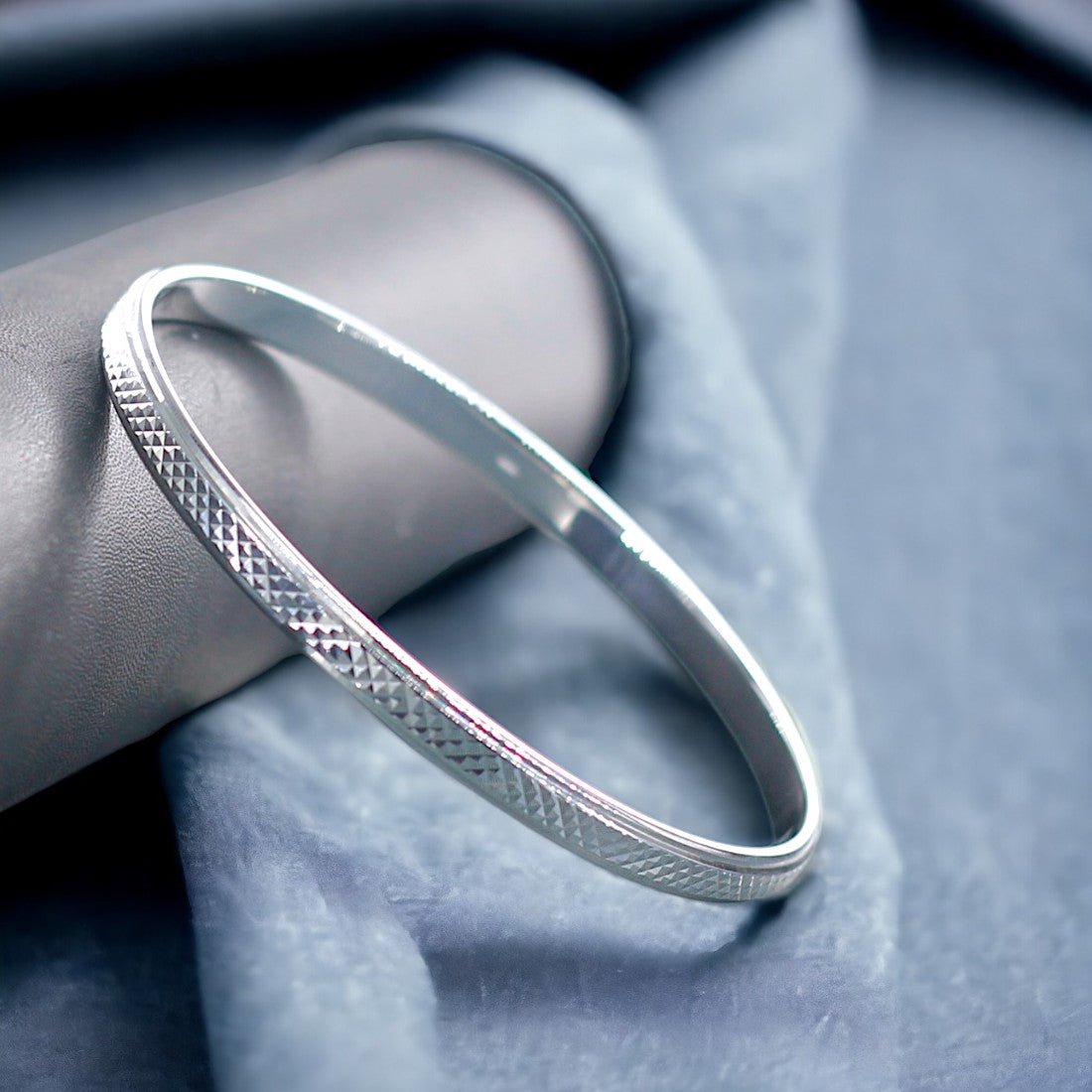 250 Gram Silver Kada Design For Man 250g Alloy Silver Plated Kids