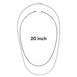 925 Sterling Silver 20 inch Curb Chain for Men - Taraash