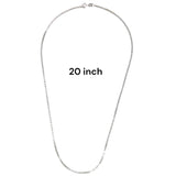 925 Sterling Silver 20 - Inch Elegant Box Chains for Men - Taraash