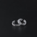 925 Sterling Silver Adjustable & Elegant Band Toe Ring for Women - Taraash