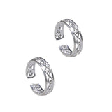 925 Sterling Silver Adjustable & Elegant Band Toe Ring for Women - Taraash