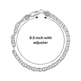 925 Sterling Silver Anchor Chain Bracelets for Men - Taraash