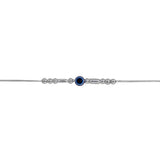 925 Sterling Silver Beaded Bracelet with Evil Eye Charm For Women - Taraash