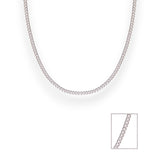 925 Sterling Silver Beaded Curb Chain for Kids - Taraash