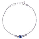 925 Sterling Silver Beaded Evil Eye Bracelet for Women - Taraash