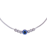 925 Sterling Silver Beaded Evil Eye Bracelet for Women - Taraash