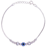 925 Sterling Silver Beautifully Crafted Evil Eye Beaded Bracelet for Women - Taraash