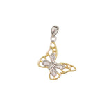 925 Sterling Silver Butterfly Pendant with Cubic Zirconia for Women - Taraash