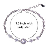 925 Sterling Silver Chain - Link CZ Bracelet for Women - Taraash