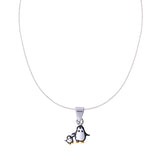 925 Sterling Silver Charming Penguin Pendant With Chain for Girls - Taraash