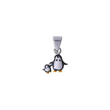 925 Sterling Silver Charming Penguin Pendant With Chain for Girls - Taraash