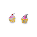 925 Sterling Silver Cupcake Pendant and Earring Set for Girls - Taraash