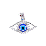 925 Sterling Silver CZ Evil Eye Pendant for Men and Women - Taraash