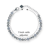 925 Sterling Silver Cz Interlink Bracelet For Women - Taraash