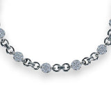 925 Sterling Silver Cz Interlink Bracelet For Women - Taraash