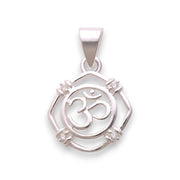 925 Sterling Silver Cz Om Pendant For Men And Women - Taraash