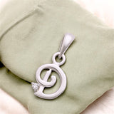 925 Sterling Silver "D" Letter Cz Pendant For Men And Women - Taraash