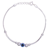 925 Sterling Silver Elegant Evil Eye Beaded Bracelet for Women - Taraash