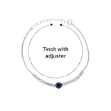 925 Sterling Silver Evil Eye Beaded Bracelet Gift for Women - Taraash