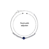 925 Sterling Silver Evil Eye Beaded Bracelet Gift for Women - Taraash