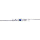 925 Sterling Silver Evil Eye Beaded Chain Bracelet for Women - Taraash