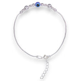 925 Sterling Silver Evil Eye Beaded Chain Bracelet for Women - Taraash