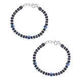 925 Sterling Silver Evil Eye Beads Nazariya Bracelet for Kids - Taraash