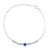 925 Sterling Silver Evil Eye Multi Beaded Bracelet for Women - Taraash