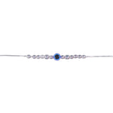 925 Sterling Silver Evil Eye Multi Beaded Bracelet for Women - Taraash