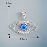 925 Sterling Silver Evil Eye Pendant For Men and Women - Taraash