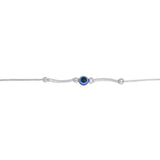 925 Sterling Silver Evil Eye Silver Beads Bracelet For Women - Taraash