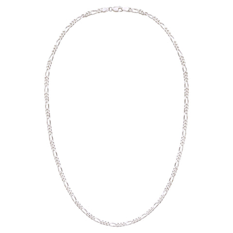 925 Sterling Silver Figaro 15 inch Chain for Kids - Taraash