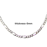 925 Sterling Silver Figaro 15 inch Chains for Kids - Taraash