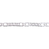 925 Sterling Silver Figaro Chains Bracelet For Mens - Taraash