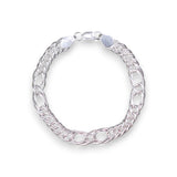 925 Sterling Silver Figaro Chains Bracelet For Mens - Taraash