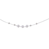 925 Sterling Silver Floral Charm Beaded Single Anklet for Women - Taraash