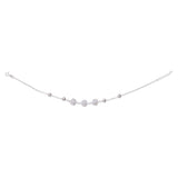 925 Sterling Silver Floral Charm Beaded Single Anklet for Women - Taraash