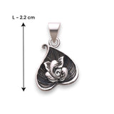 925 Sterling Silver Ganesha Leaf Pendant For Men & Women - Taraash