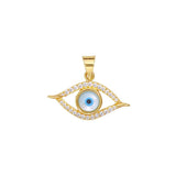 925 Sterling Silver Gold Plated Evil Eye Pendant For Women - Taraash