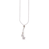 925 Sterling Silver Guitar and Flower Charm Necklace For Women - Taraash