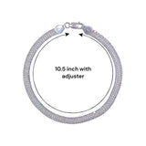 925 Sterling Silver Highway Chains Design Anklet for Women - Taraash