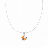 925 Sterling Silver Honey Bee Enamel Chain with Pendant for Girls - Taraash