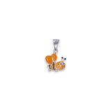 925 Sterling Silver Honey Bee Enamel Chain with Pendant for Girls - Taraash