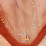 925 Sterling Silver Honey Bee Enamel Chain with Pendant for Girls - Taraash