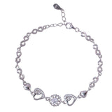 925 Sterling Silver Infinity Links CZ Bracelet for Women - Taraash