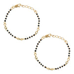 Load image into Gallery viewer, 925 Sterling Silver Infinity Nazriya Gold Plated Bracelet for Kids - Taraash
