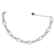 925 Sterling Silver Infinity Oval CZ Bracelet for Women - Taraash