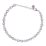 Load image into Gallery viewer, 925 Sterling Silver Infinity Square CZ Bracelet for Women - Taraash
