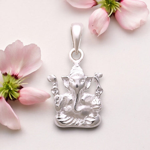 925 Sterling Silver Lord Ganesha Pendant For Men And Women - Taraash