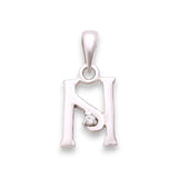 925 Sterling Silver "N" Letter Cz Pendant For Men And Women - Taraash